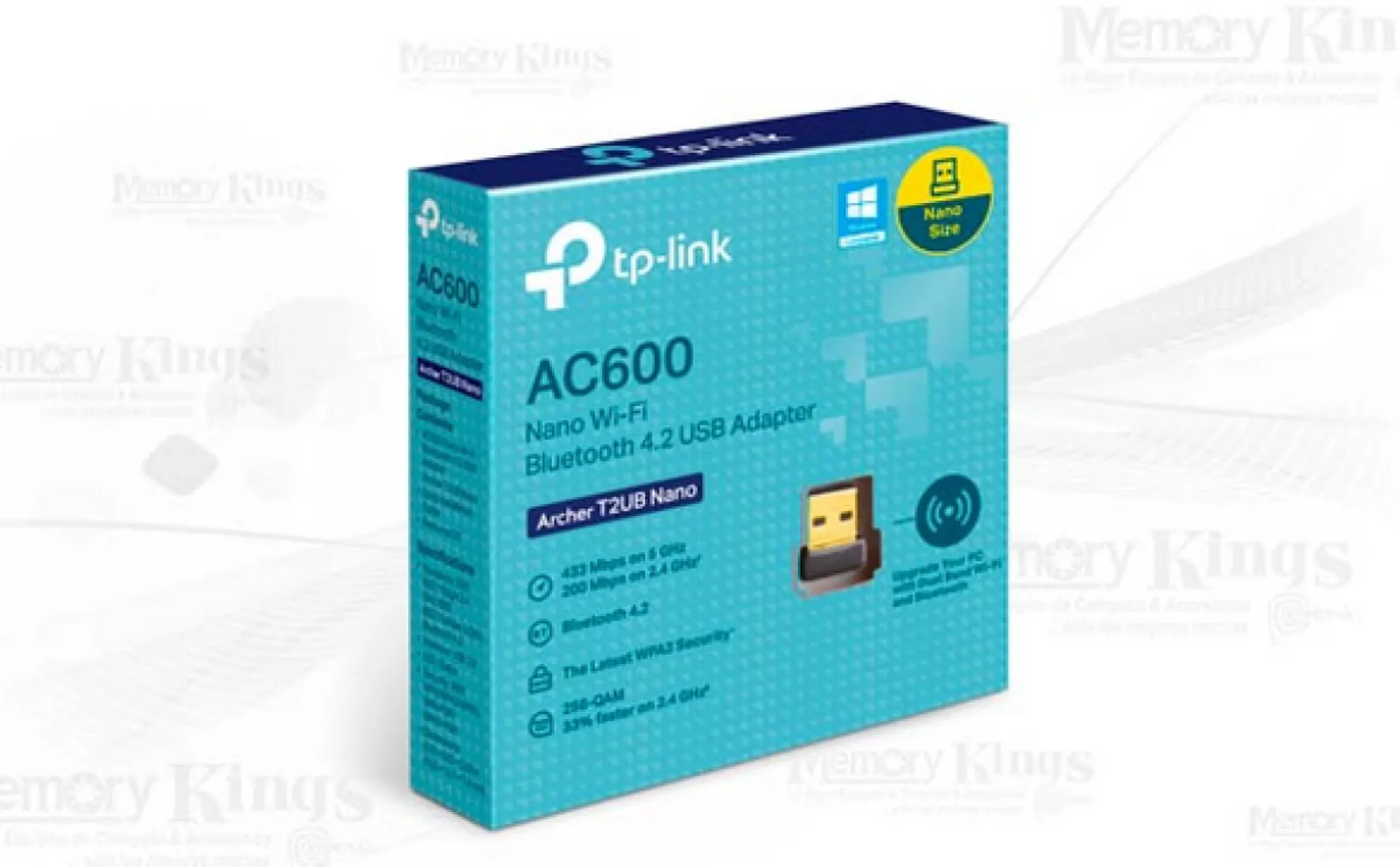 RED WI-FI + Bluetooth USB TP-LINK Archer T2UB NANO