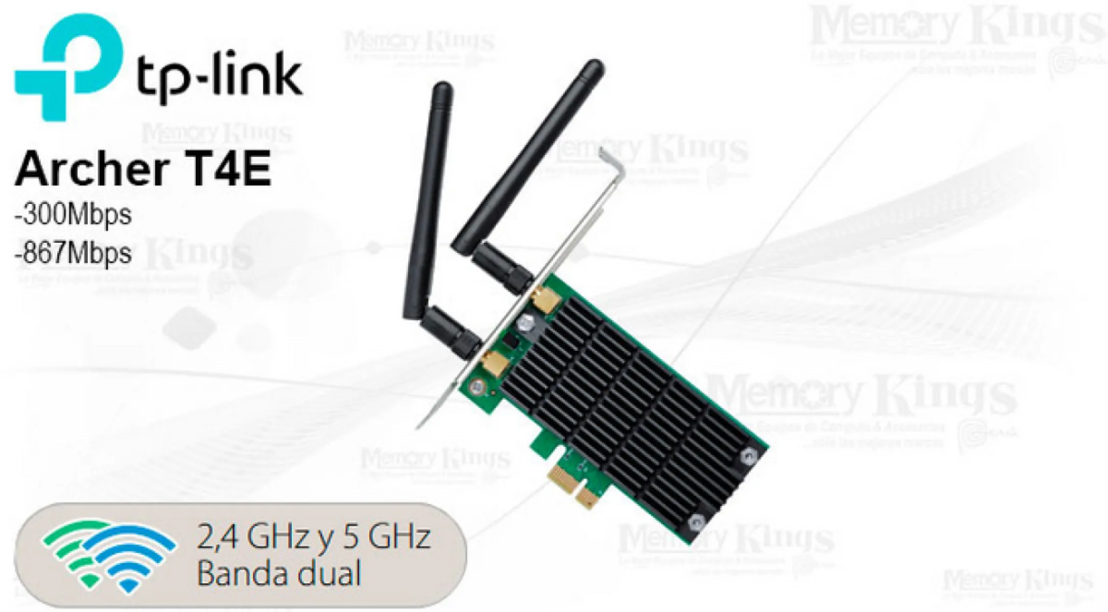 RED WI-FI PCI Exp TP-LINK Archer T4E AC1200 2 BAND