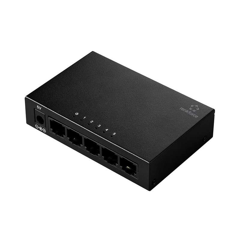 Switch De Red RJ45 Renkforce Rf-Us-500, De 5 Puertos Y 1 Gbit/Scumple Con Los Es
