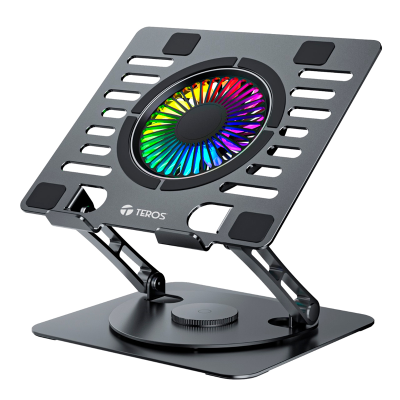 Cooler Teros Te-7132N, Compatible Con Notebooks De Hasta 15.6, 1 Fan De 11 Cmop