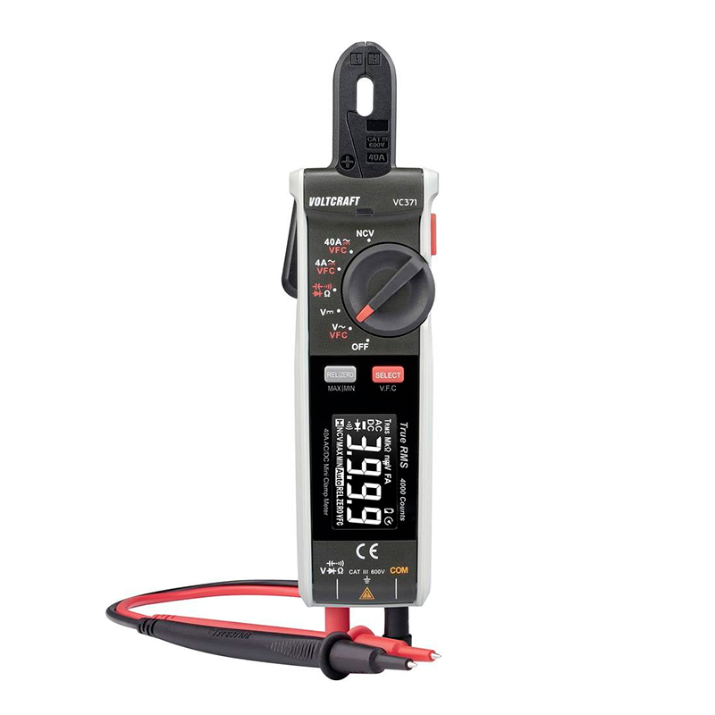 Pinza Amperimétrica Voltcraft Vc-371 Digital Cat Iii 600 V Pantalla (Cuenta): 4000 @@