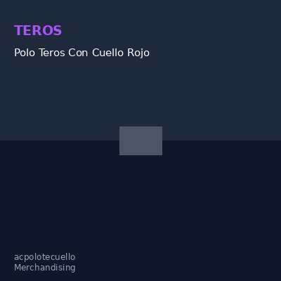 Polo Teros Con Cuello Rojo