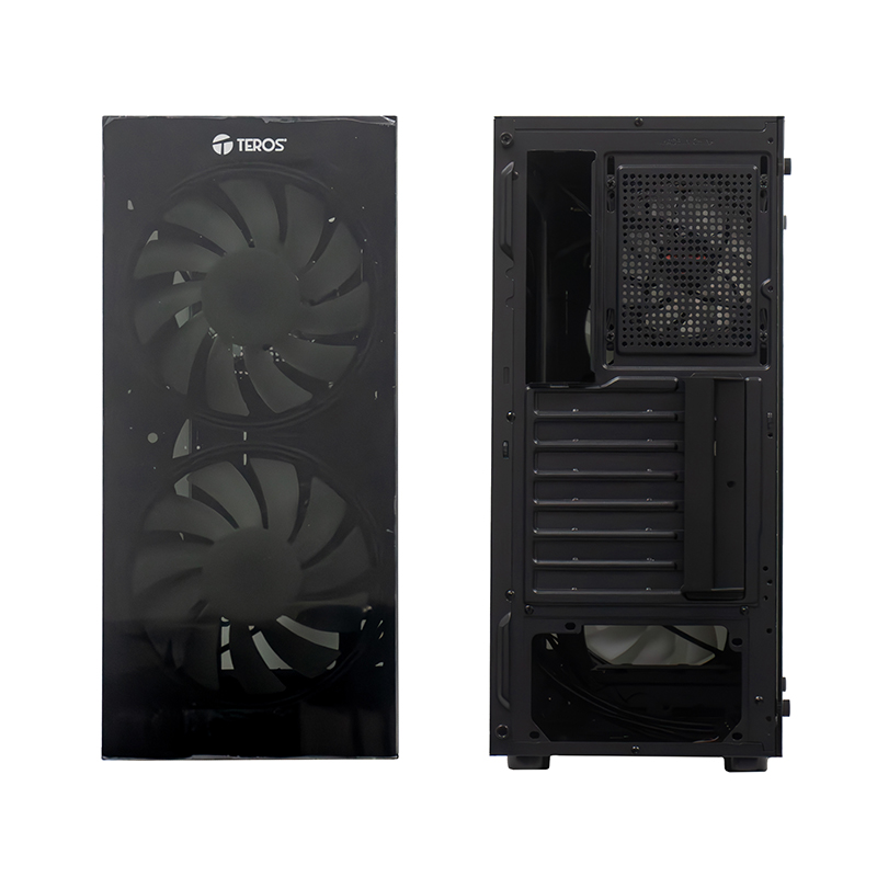 Case Sin Fuente Gamer Teros Te-1333G, Itx, M-Atx,Atx, 3.5 Y 2.5, Negropotencia