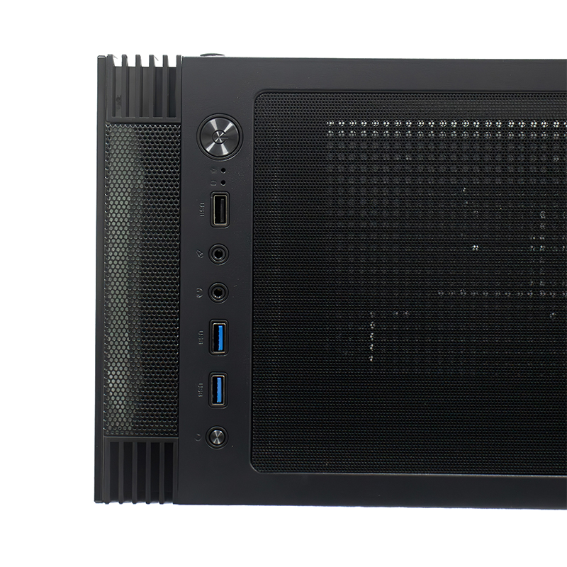 Case Sin Fuente Gamer Teros Te-1333G, Itx, M-Atx,Atx, 3.5 Y 2.5, Negropotencia
