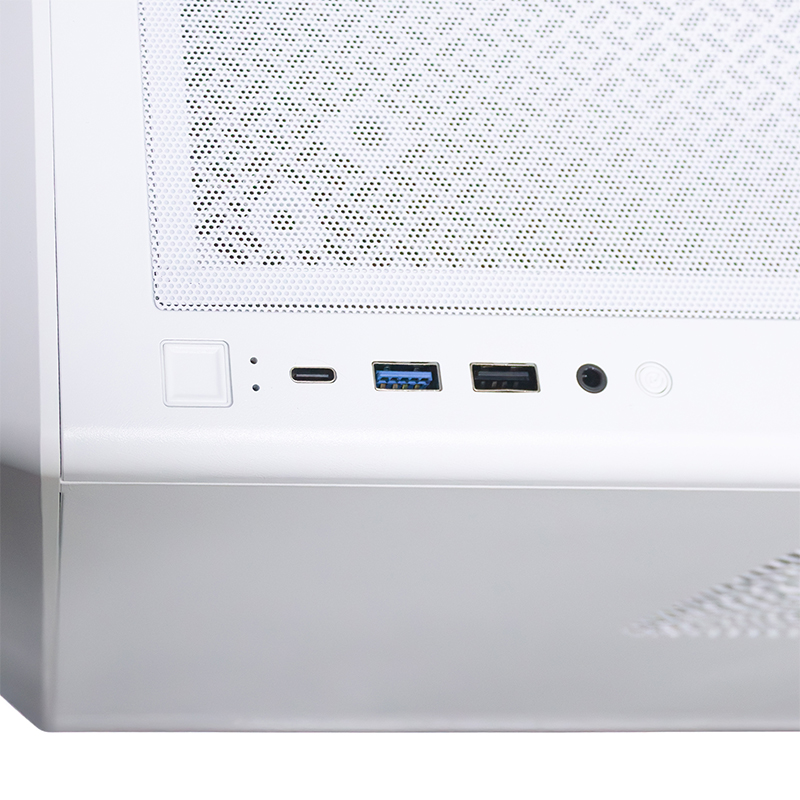 Case Gamer Teros Te-1322G, Mid Tower, USB 3.0 / USB 2.0, Audio, Ventilador Rgb, Blanc