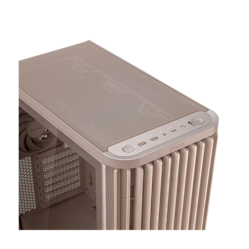 Case Asus Proart Pa401 Wood Edition Beige - Tempered Glass Panelmotherboard - Fa