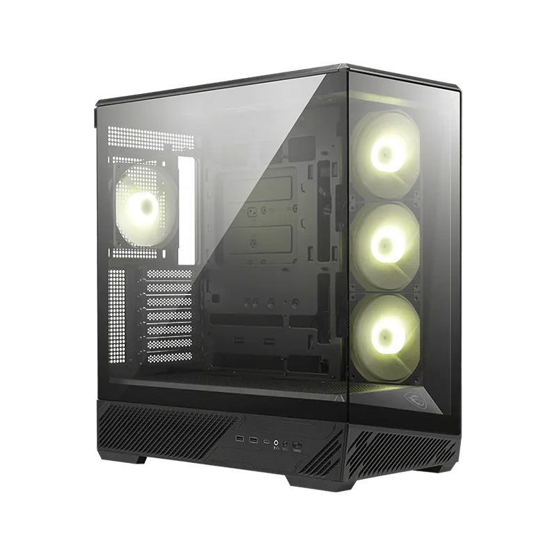 Case MSI Mag Pano 130R Pz/Black, Factor Forma: Mid-Tower, Soporta: Mini-Itx/Micro-Atx