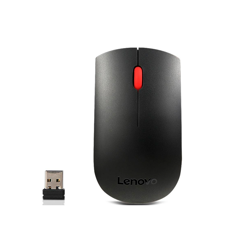 Teclado + Mouse Lenovo, Inalámbrico, Color Negro,(Kit Combo)Conexión Por Recepto