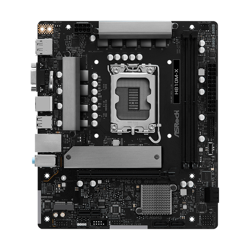 Motherboard Asrock H810M-X, Chipset INTEL H810, Lga 1851, 1Xvga, 1Xhdmi, 1Xdp, MATX @