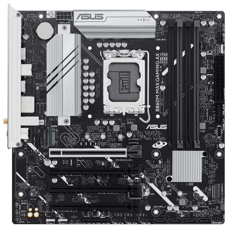 Motherboard Asus B860M Max Gaming Ax, Chipset INTEL B860, Lga 1851, Dp, Matxsopo