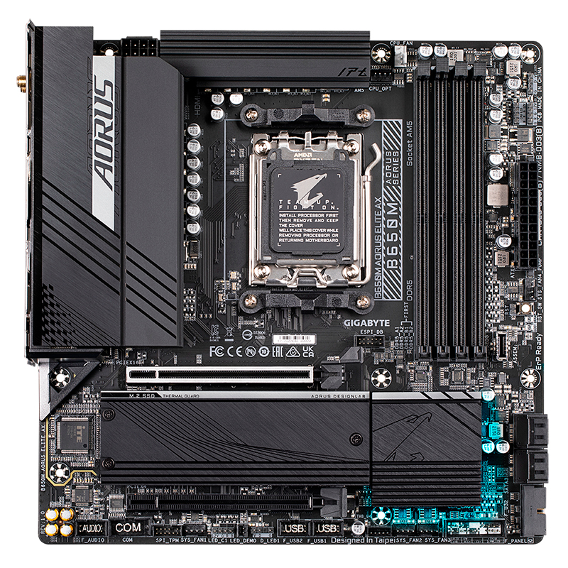 Motherboard Gigabyte B650M Aorus Elite Ax, Chipset AMD B650, Socket AMD Am5, MATX @@@