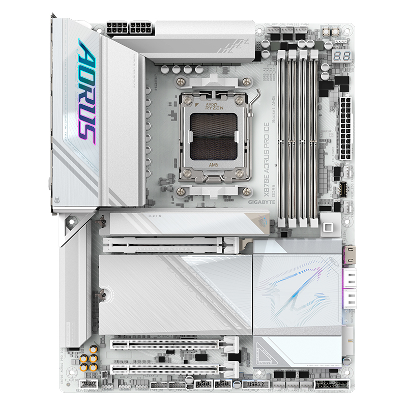 Motherboard Gigabyte X870E Aorus Pro Ice, Chipsetamd X870E, Socket AMD Am5, Atxs