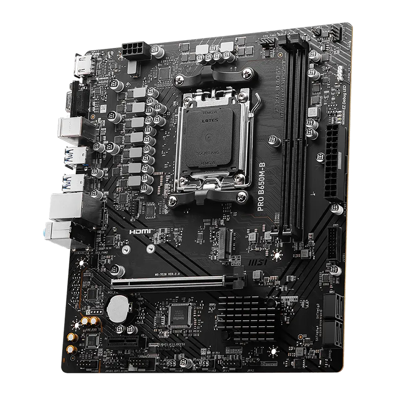 Motherboard MSI Pro B650M-B, Chipset AMD B650, Socket AMD Am5, Matxsoporta Proce