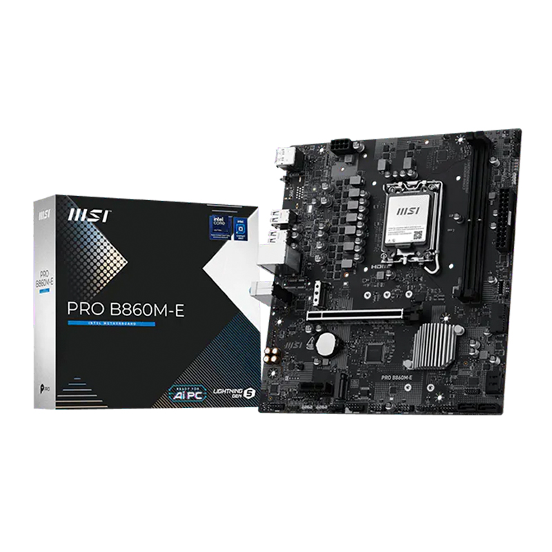 Motherboard MSI Pro B860M-E, Chipset INTEL B860, Lga1851, Hdmi, Dp, Matxsoporta