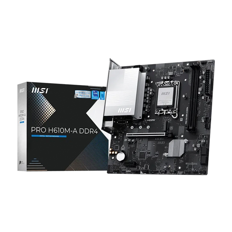 Motherboard MSI Pro H610M-A Ddr4, Chipset INTEL H610, Lga1700, Matxsoporta Proce