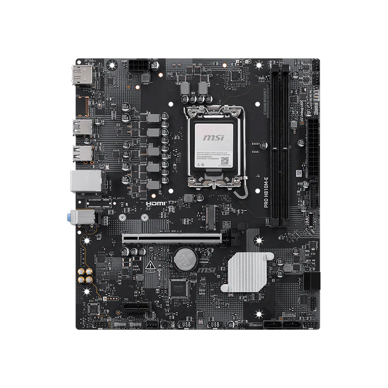 Motherboard MSI Pro H810M-E, Chipset INTEL H810, Lga 1851, Hdmi, Dp, Matxsoporta