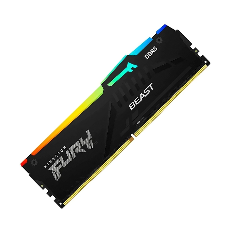 Memoria Dimm Kingston Fury Beast, 32GB Ddr5-6400,Pc5-51200 Cl32, 2Rx8, 1.4V, 288-Pin,
