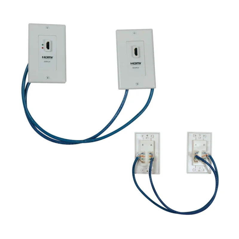 Extensor HDMI Tripp-Lite P167-000, Cat5 / Cat6, Doble Transmisor, 2 Placas De Pared.