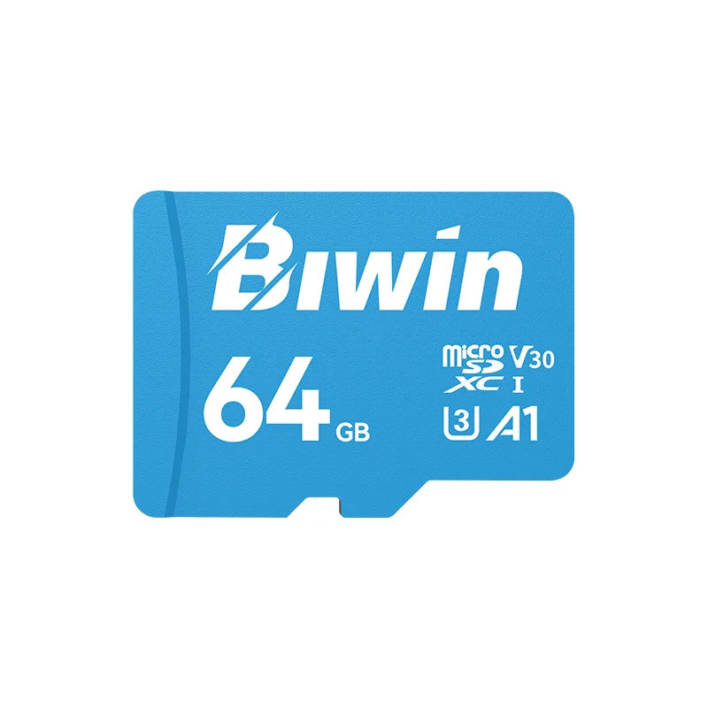 Memoria Flash MicroSD Biwin Ms100, 64Gb, Interfaz: Uhs-1, C10, U3, V30, A1Veloci
