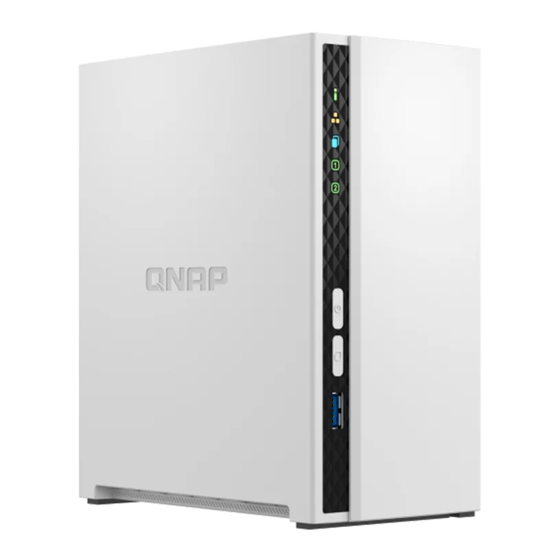 Servidor NAS Qnap Ts-233, Arm Cortex A55 4C/2Ghz,2Gb Ram(On-Board), Bahias: 2 X 3.5