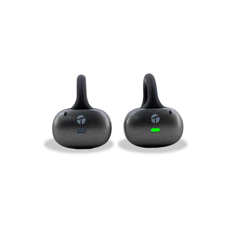 Audífonos Inalámbricos Teros Te-80712N, Bluetooth, Carga Tipo C, Negro Titaniumd