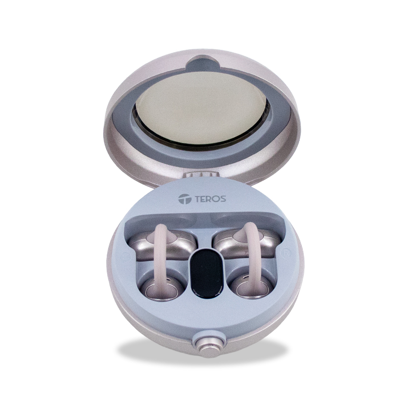 Audífonos Inalámbricos Teros Te-80712Rs, Bluetooth, Carga Tipo C, Rose Titaniumd