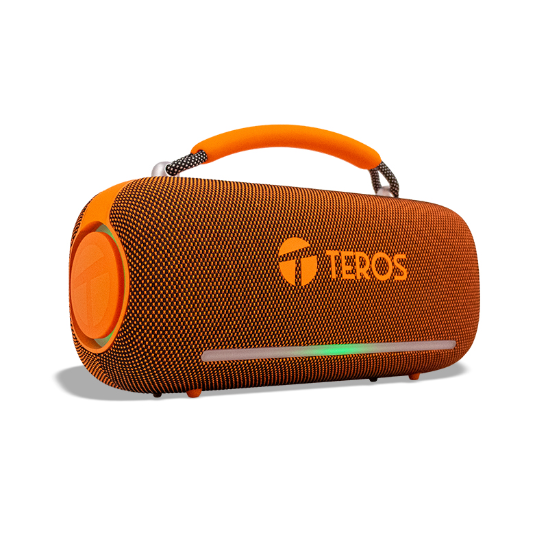 Parlante Inalámbrico Teros Vibe Vb-6049Or, 60W, BT 5.3, 4000 Mah, Usb, Luces Led, Nar