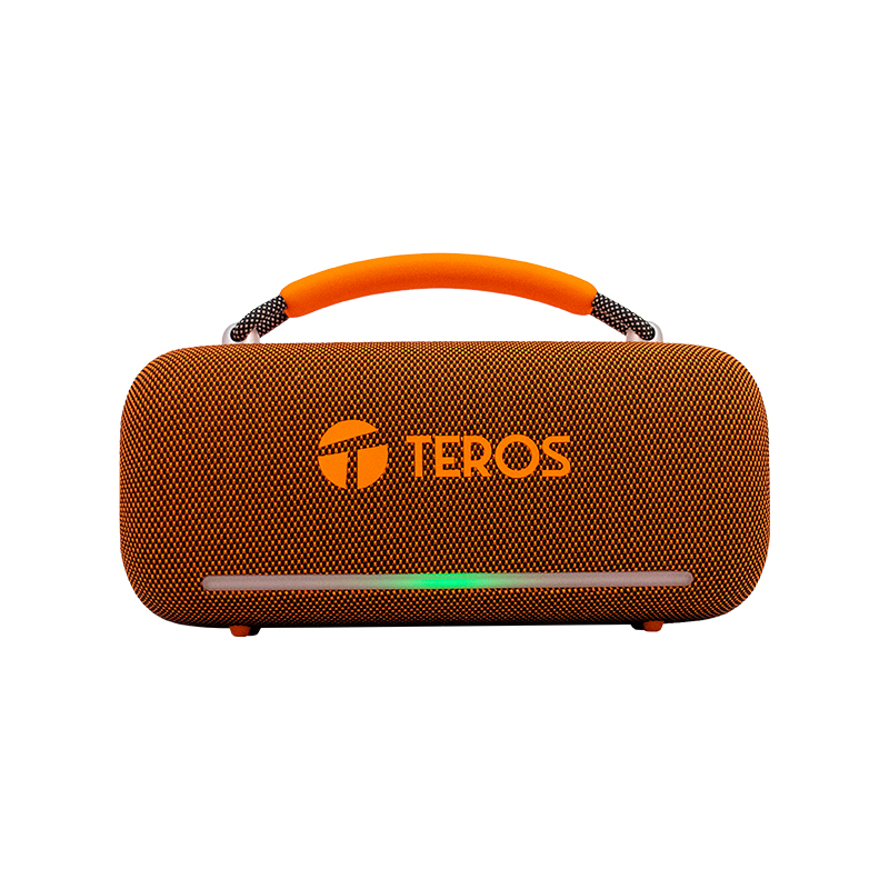 Parlante Inalámbrico Teros Vibe Vb-6049Or, 60W, BT 5.3, 4000 Mah, Usb, Luces Led, Nar