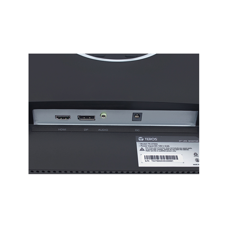 Monitor Plano Gaming Teros Te-2786G, 27 FHD Ips,200Hz, 1Ms, Hdmi, Dp, Audio Out