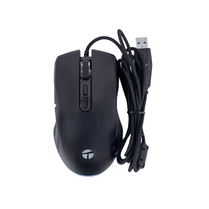 Mouse Gamer Teros Te-1233G, DPI Hasta 7200, Rgb,7Botones, Usb, Negrodomina Tus P