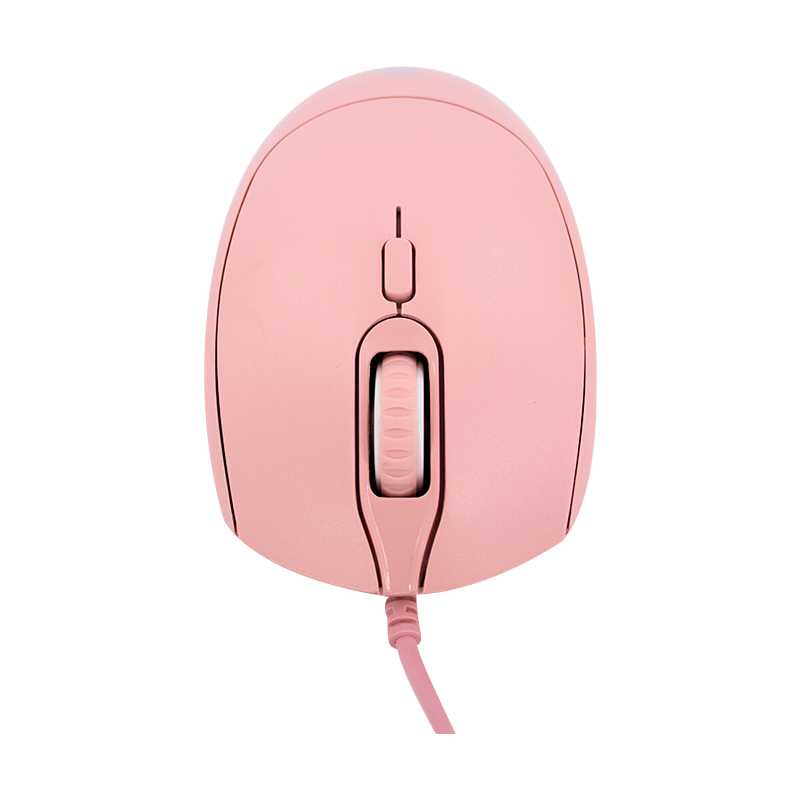 Mouse Óptico Teros Te-1226S, 800-1200-1600 Dpi, Usb, 4 Botones, Color Rosadodisf