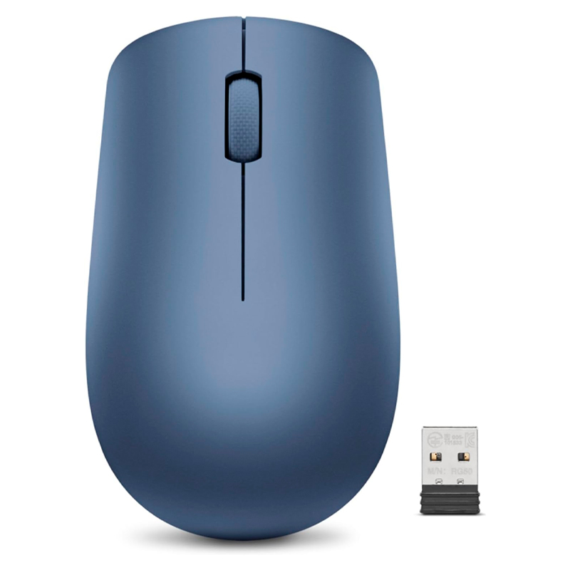 Mouse Lenovo 530, Interfaz Sensor Óptico, 1200Dpi, 3 Botones, Color Abismo Azulr