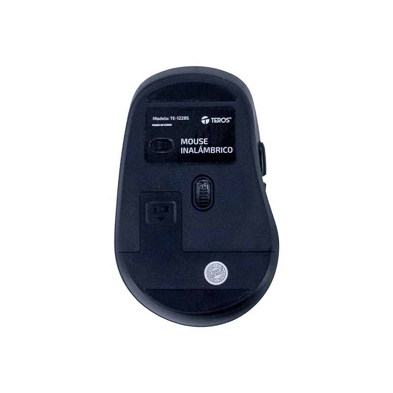 Mouse Inalámbrico Teros Te-1228S, 6 Botones, 2.4Ghz, Usb, Color Negrodescubre El