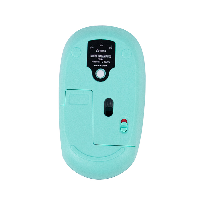 Mouse Inalámbrico Teros Te-1239S, 2.4Ghz, 4 Botones, Usb, Color Purpleel Mouse I