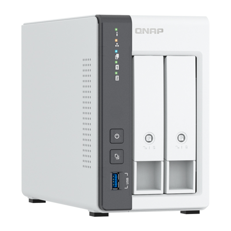 Servidor NAS Qnap Ts-216G, Arm Cortex A55 4C/2Ghz, 4GB RAM (On-Board), Bahias: 2X3.5