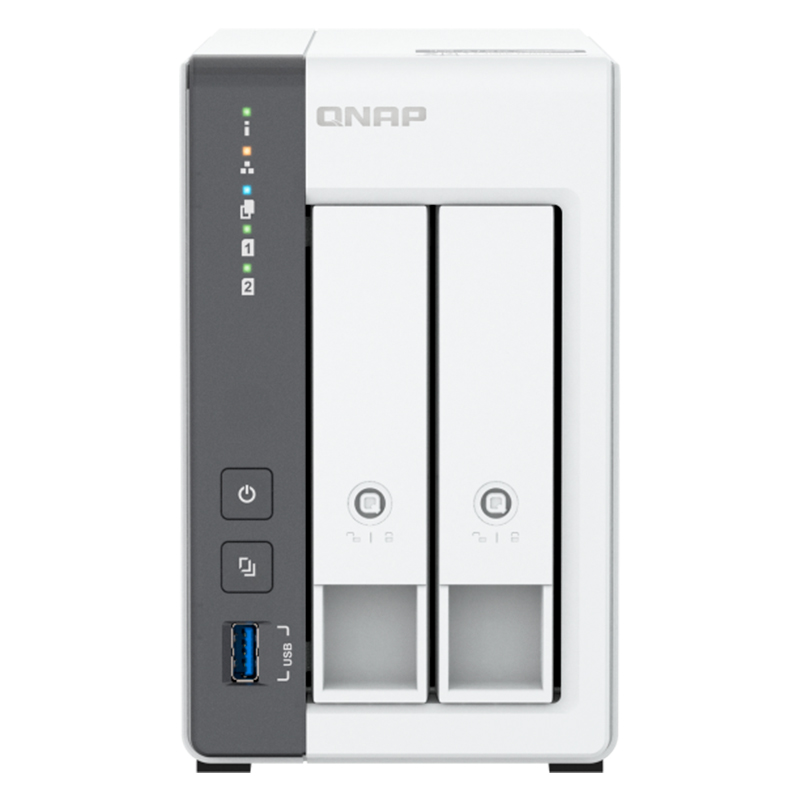 Servidor NAS Qnap Ts-216G, Arm Cortex A55 4C/2Ghz, 4GB RAM (On-Board), Bahias: 2X3.5