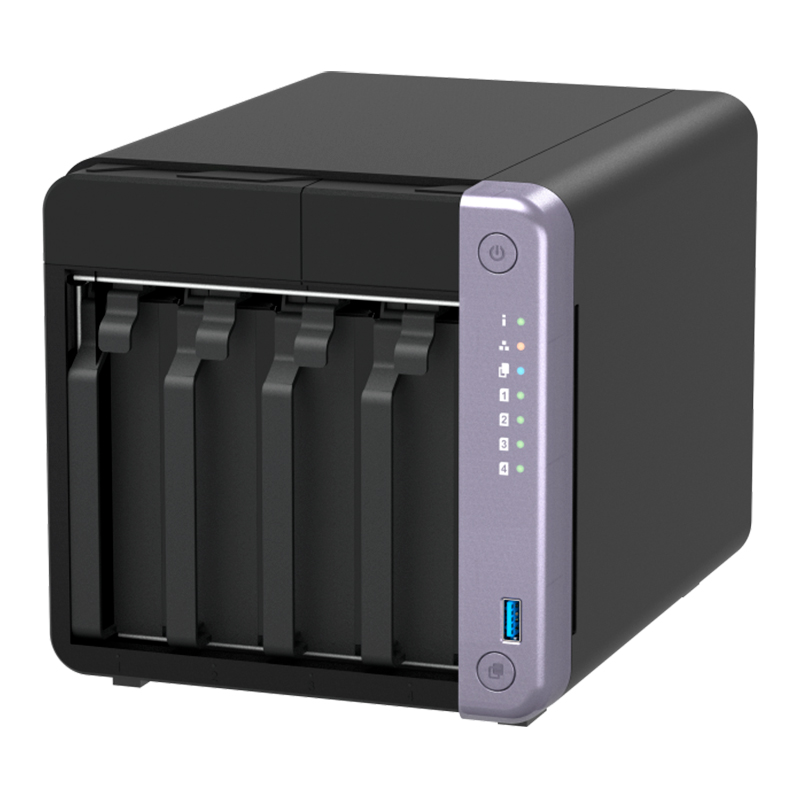 Servidor NAS Qnap Ts-432X-4G, Arm Al524 4C/2Ghz, 4GB RAM Sodimm, Bahias: 4X3.5 SATA