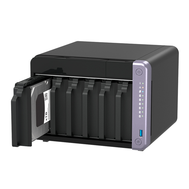Servidor NAS Qnap Ts-632X-4G, Arm Al524 4C/2Ghz, 4GB RAM Sodimm, Bahias: 6X3.5 SATA