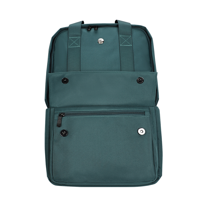Backpack Teros City Ii Te-9032Gr, Para Notebooks De Hasta 15.6, Color Verdellev