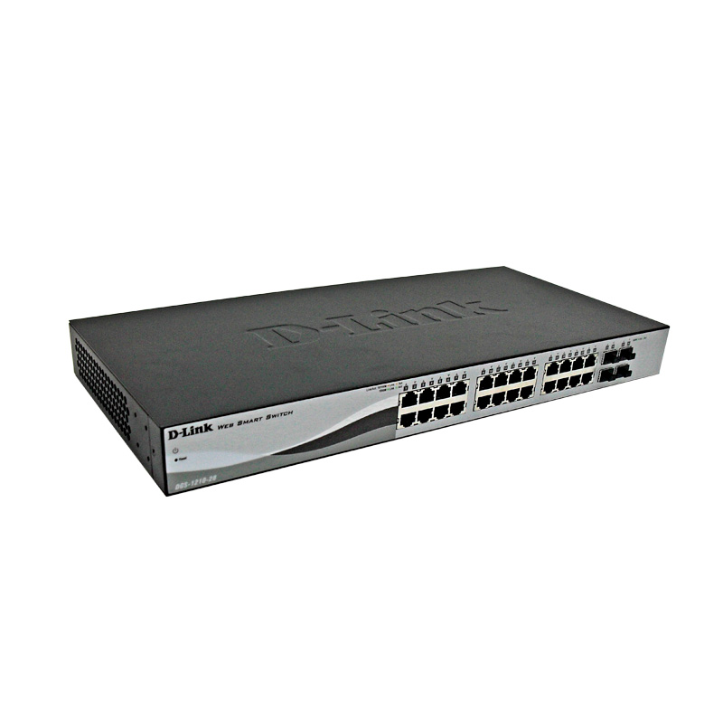 Switch D-LINK Dgs-1210-28 Smart Web Switch, 24 Puertos 10/100/1000, 4 Puertos Gigabit