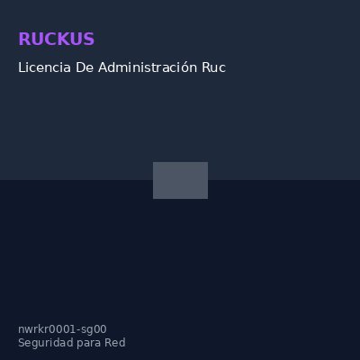 Licencia De Administración Ruckus, Para Ap Sz-100/ Vsz 3.X, Solo 1 Access Point.