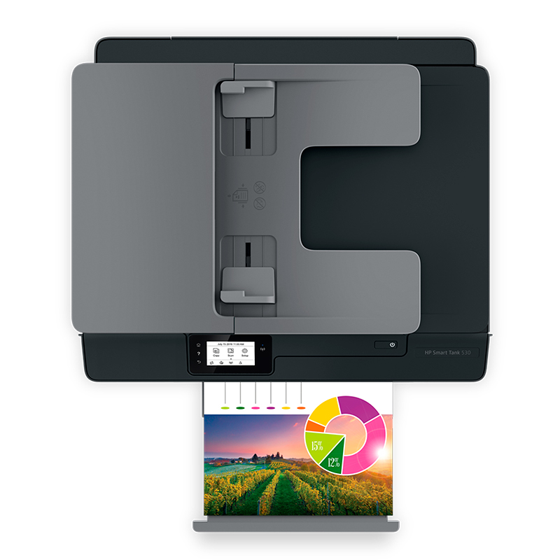 Impresora All-In-One De Tinta HP Smart Tank 530, Imprime/Escanea/Copia/Wi-Fi/Bt/Usb 2