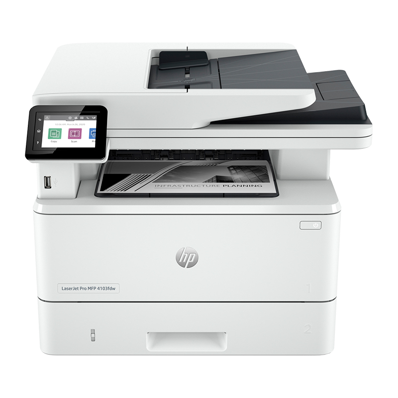 Impresora Monocromatica HP Laserjet Pro Mfp 4103Fdw, Imprime/Copia/Escanea/Fax/Usb 2.