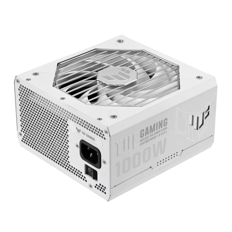 Fuente De Alimentación Asus Tuf Gaming 1000W Goldwhite Edition, 80 Plus Gold, Formato