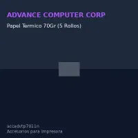 Papel Termico Compatible Con La Impresroras Adv-7011- Adv 9026