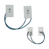 Extensor HDMI Tripp-Lite P167-000, Cat5 / Cat6, Doble Transmisor, 2 Placas De Pared.