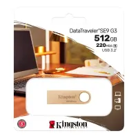 Memoria Flash USB Kingston Datatraveler Se9 G3, 512Gb, USB 3.2 Gen 1 (Tipo-A)Vel