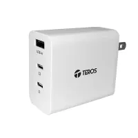 Cargador USB-A USB-C Teros Te-70207W, Gan, Pd 65W, Blancopotencia Y Eficiencia E