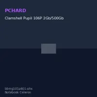 Clamshell Pupil 106P 2Gb/500Gb
