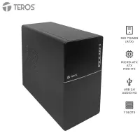 Case Con Fuente Teros Te-1038S, Full, E-ATX / Atx/ Micro-Atx / Itx, Usb, Audio, 250W